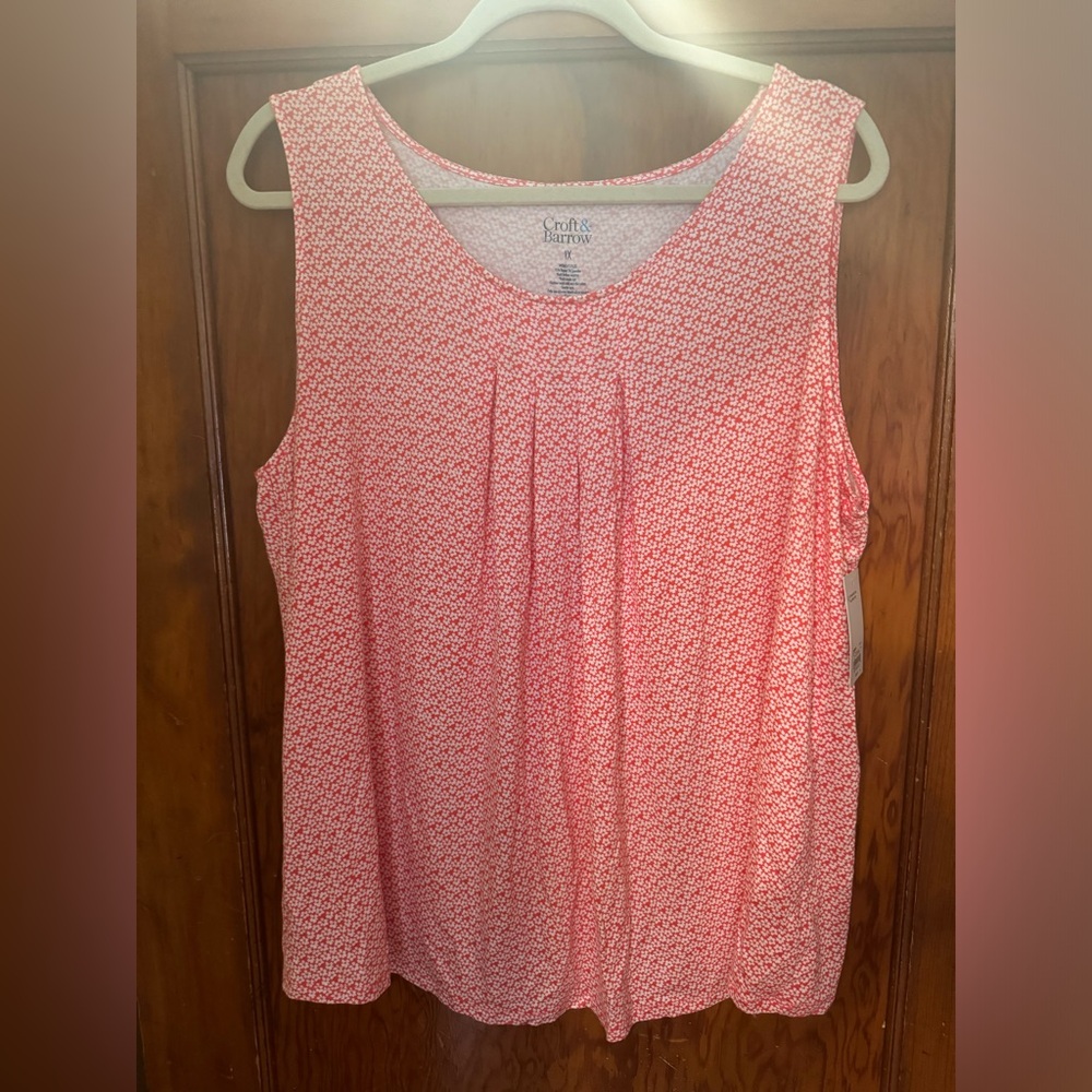 NWT Croft & Barrow Dark Pink Tank Top